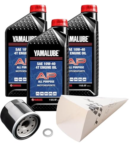 Amazon.com: TUSK 4-Stroke Oil Change Kit Yamalube All Purpose 10W